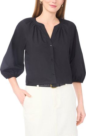 Vince Camuto Raglan Sleeve Button Down Blouse