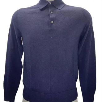 Brooks Brothers Mens Merino Wool Pullover Sweater In Navy