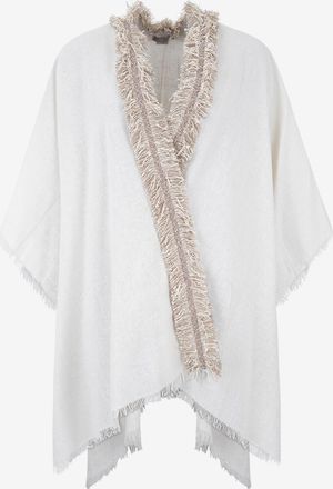 Gaynor Cape aus Baumwolle mit Fransen Madrid