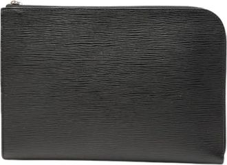 Louis Vuitton Pre-owned Clutches, female, Black, Size: ONE SIZE Pre-owned Leather Clutch