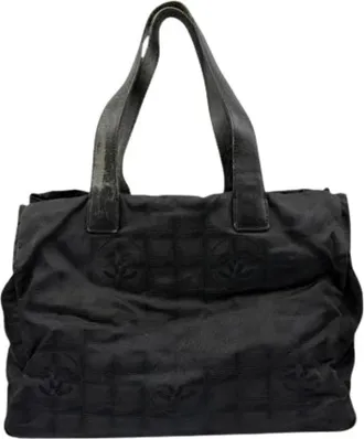 Chanel Pre-owned Tote Bags, male, Black, Size: ONE SIZE Pre-owned Vintage Tote Bag