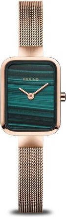 Bering Petite Vierkante Horloge - Dames - Horloges - Geel - ONE Size - Accessoires