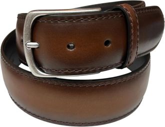 Paolo Vitale Cintura in pelle di vitello fatta a mano - - Accessories - Uomo - Marrone - 105 CM
