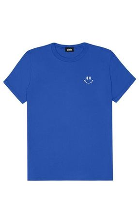 Dalix Smile Face Tee in Royal Blue at Nordstrom, Size Xx-Large