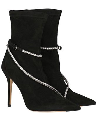 Jimmy Choo London Talika Str 100 Suede Bootie