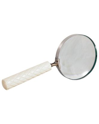Sagebrook Home 9X4in Diamond Carved Handle Magnifying Glass