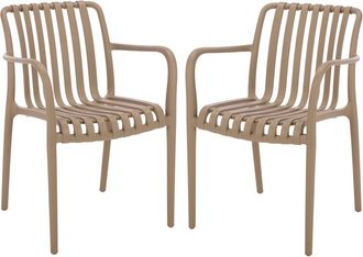 Safavieh Outdoor Set Of 2 Holly Dining Armchairs