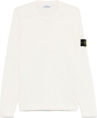 Stone Island Classic Crew Neck Sweater With Ribbed-Knit Edges