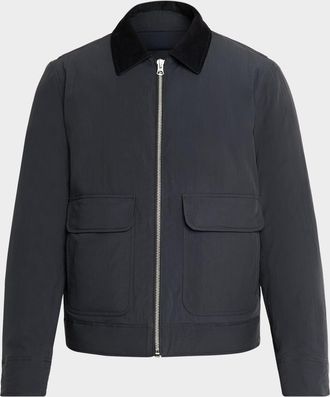 Rag & Bone Mens Derrick Corduroy Collar Down-Filled Jacket