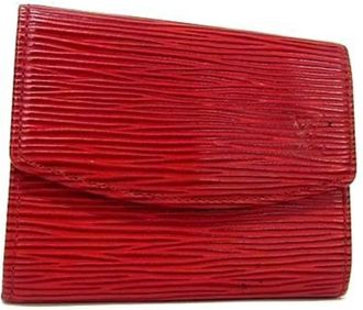 Louis Vuitton Epi Castilian Red Epi Leather Coin Purse/Coin Case (Pre-Owned)