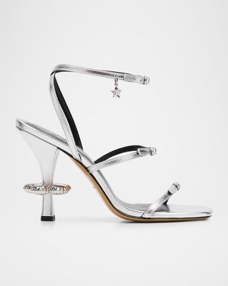 Marc Jacobs The Metallic Leather Daisy Sandals