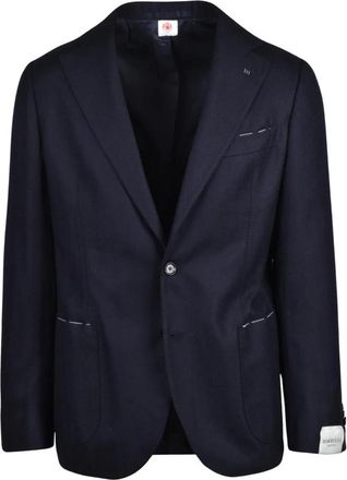 LUIGI BORRELLI NAPOLI Giacca Stondata - Heren - Blazers - Blauw - XL - Wol - Jassen