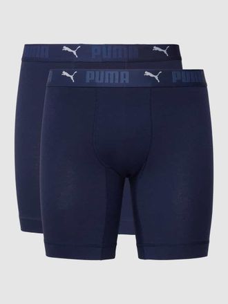 Puma Trunks mit Label-Details im 2er-Pack in Blau, Größe S