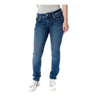 Pepe Jeans London Jeans, Dames, Blauw, W33 L32, Katoen, New Brooke Slim Fit Jeans
