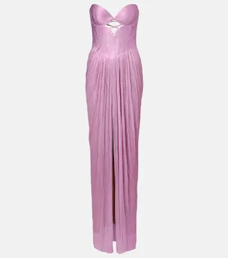 Maria Lucia Hohan Stephanie silk tulle bustier gown
