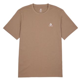 Converse T-Shirt CONVERSE EMBROIDERED STAR CHEVRON TEE, Damen, Gr. XXL, mushroom for, Single Jersey, Obermaterial: 100% Baumwolle, regular fit, Rundhals, norma