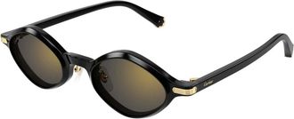 Cartier Sunglasses, unisex, Black, 48 MM, Sunglasses