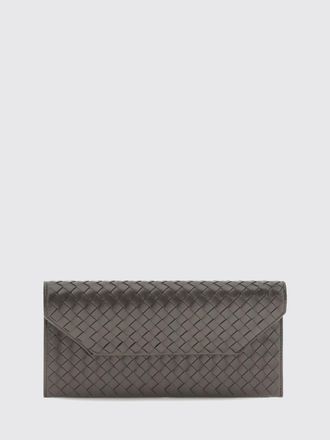 Bottega Veneta Clutch piccola in pelle di vitello con lavorazione Intrecciato e tracolla amovibile