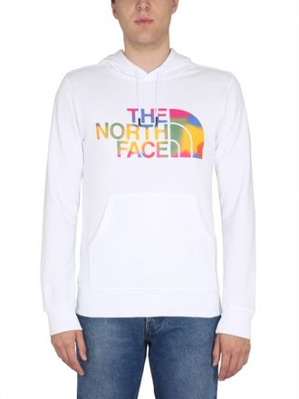 The North Face White Graphic Logo Hoodie