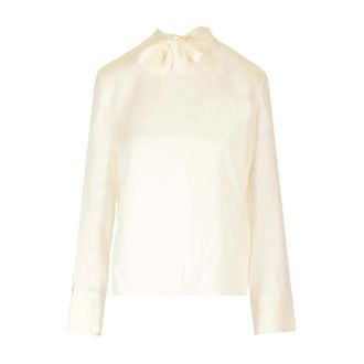 Theory Blouses, female, Beige, L, Silk Blouse