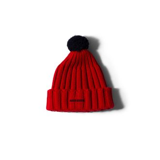 Miu Miu Cashmere Beanie, Woman, Red/blue, Size S