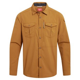 Craghoppers Heren Adventure III Nosilife shirt met lange mouwen (Diepe Henna)