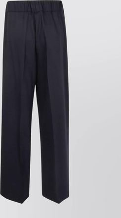 Semicouture wide leg trousers elastic waistband