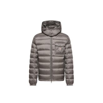 Moncler Moncler Verith Hooded Short Down Jacket, Men, Grey, Size: 0