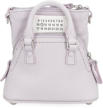 Maison Margiela Womens 5ac Classique Baby Leather Crossbody Bag Lilac Calf Shoulder