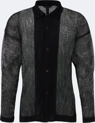 Homme Pliss&eacute; Issey Miyake Homme Pliss&eacute; Issey Miyake Rustic Mesh pleated shirt
