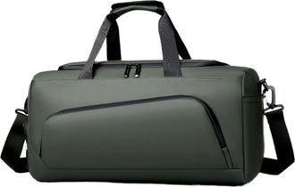 Generic Sports Gym Bag, Large Capacity Handbag,Portable Travel Duffel, Multi-compartment with Shoes Storage,Compatible For Vacation(Green)