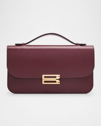 Victoria Beckham Dorian Pochette Top-Handle Bag in Smooth Leather