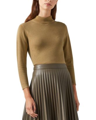 L.k. Bennett Lk Bennett Sadie Knitted Wool-Blend Top