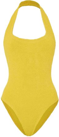 Hunza G Sandy halterneck swimsuit - Yellow
