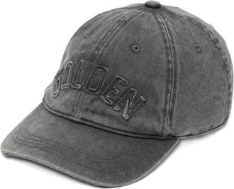 Golden Goose Geborduurde Baseball Cap - Dames - Petten - Grijs - ONE Size - Katoen - Accessoires