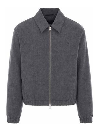 Ami Grey Ami De Coeur Jacket