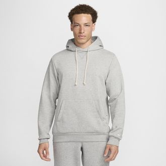 Nike Mens Standard Issue Dri-FIT Pullover Basketball Hoodie in Grey | FZ0218-063