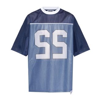 Moschino T-Shirts, male, Blue, Size: XL Loose-fit T-shirt