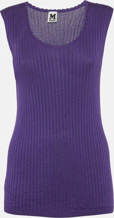 M Missoni Purple Knit Tank Top