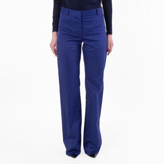 Ferragamo Cotton Gabardine Sport Trousers, Brand Size 44 ( US Size 10 )