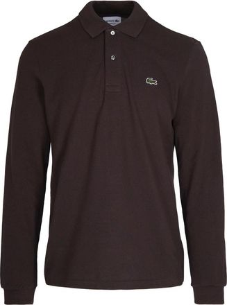 Lacoste Bruine T-shirts en Polos - Heren - Polos - Bruin - S - Katoen - Tops