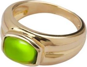 Argento Vivo Stone Dome Ring in Gold /peridot at Nordstrom, Size 7