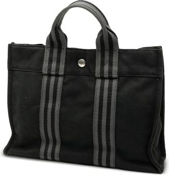 Herm&egrave;s 1990-2010 Canvas Fourre Tout PM tote bag - Zwart