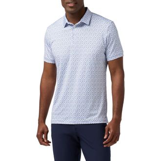 Mizzen+Main Versa Trim Fit Performance Golf Polo in Cloud Blue As It Lies at Nordstrom, Size X-Large
