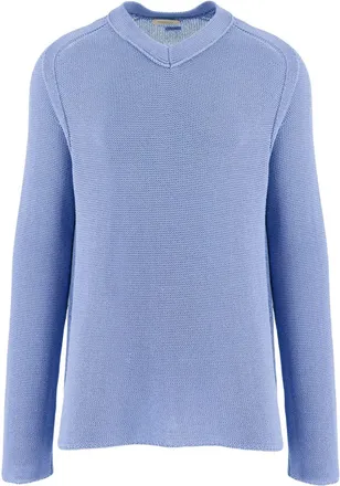 Ferragamo V-neck sweater - men - Viscose/Cotton - XXXL - Blue
