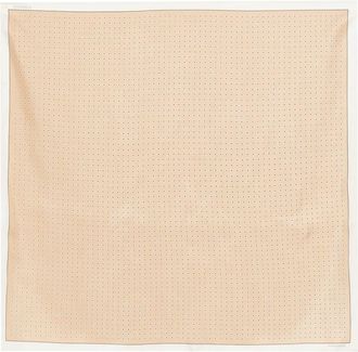 By Malene Birger zijden sjaal met stippen - Bruin