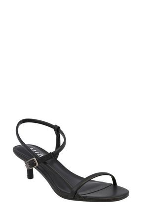 Mia Meleani Ankle Strap Kitten Heel Sandal in Black at Nordstrom, Size 7.5