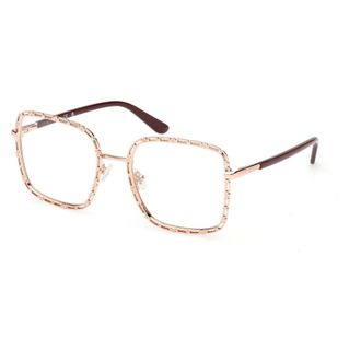 Guess Vierkant Metaal Optisch Montuur - unisex - Accessoires - Roze - Maat: 54 MM