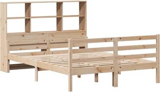 vidaXL Bookcase Bed without Mattress 160x200 cm Solid Wood Pine Vidaxl