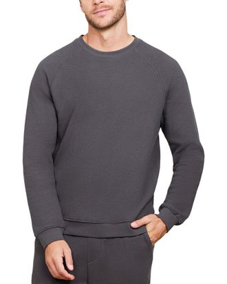 Barefoot Dreams Mc Waffle Knit Raglan Pullover